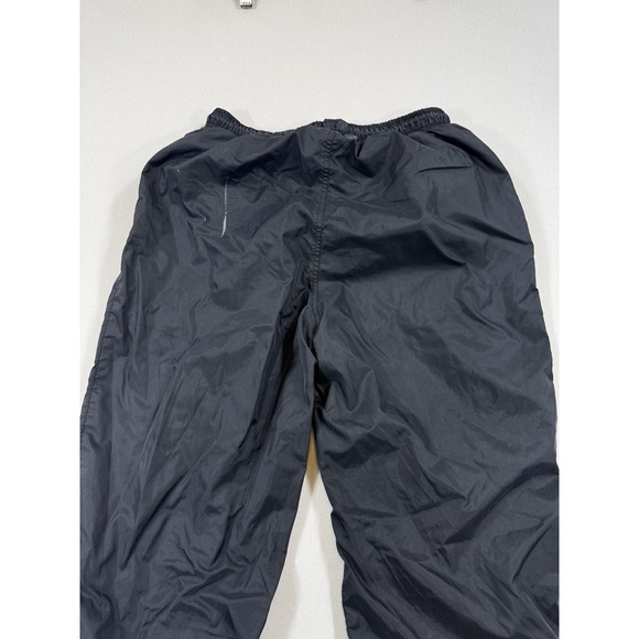 Adidas Track Pants Vintage 90s Women's Medium Black Windbreaker Y2K Baggy Lined‎ - Picture 4 of 12